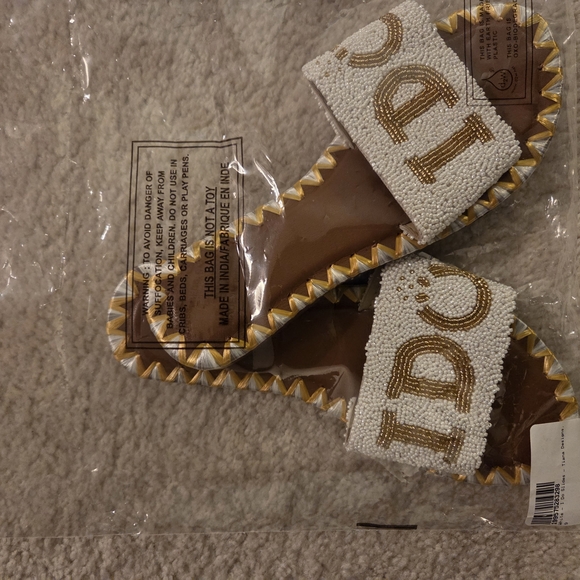 Printfresh I  Do Slides In White Size 8 - Picture 5 of 6